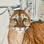 Sentinel - Cougar Painting