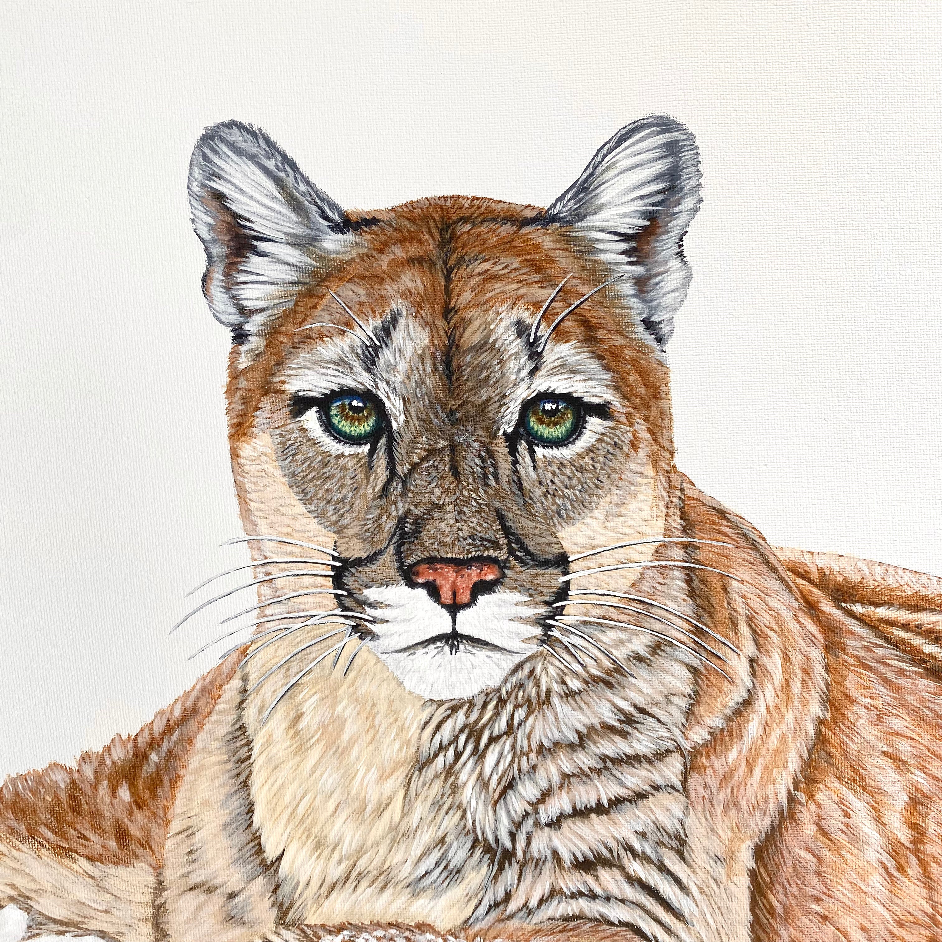 Tranquility - Cougar Painting