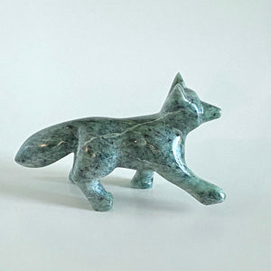 Soapstone Fox Carving by Canadian wildlife artist - Silverline Fine Art