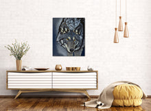 Load image into Gallery viewer, “Winter’s Wolf” Acrylic Wolf Painting