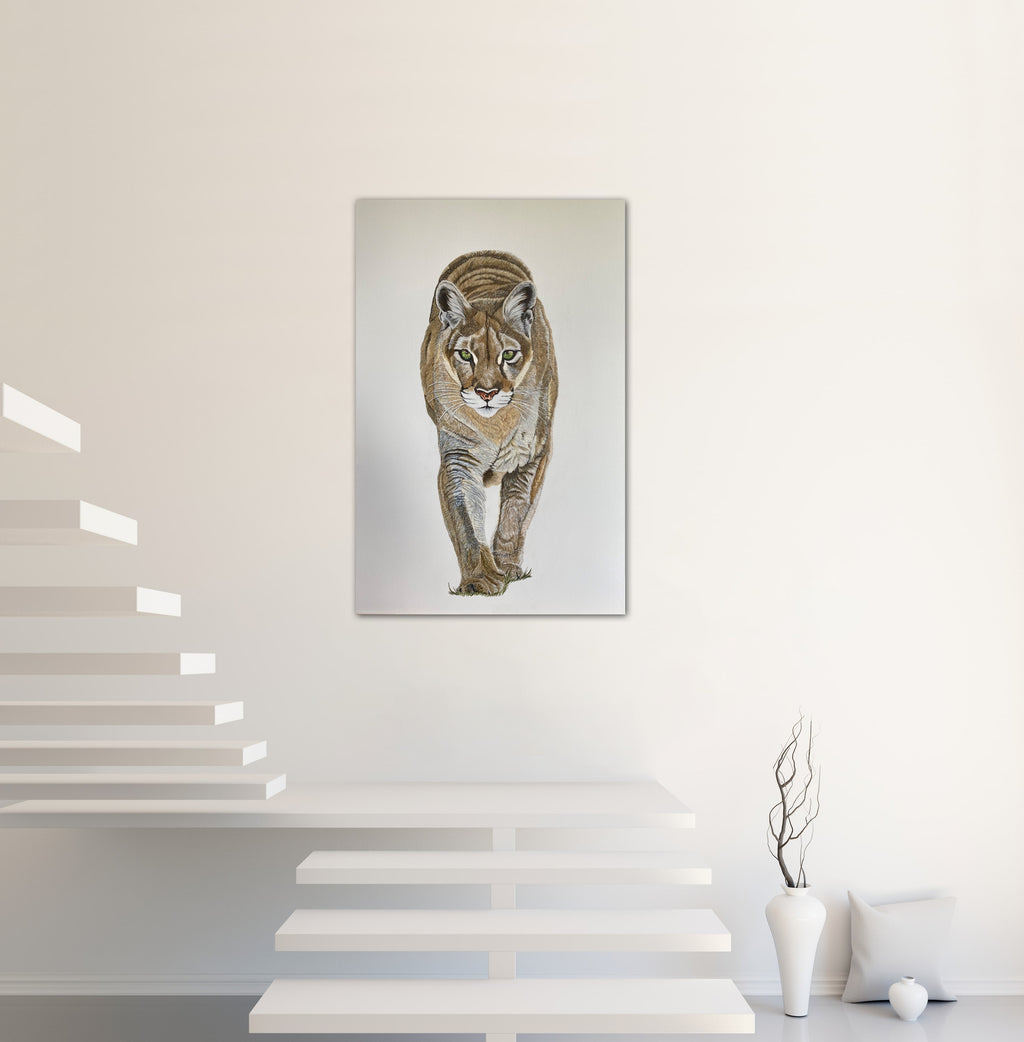 Into the Light - Cougar Painting