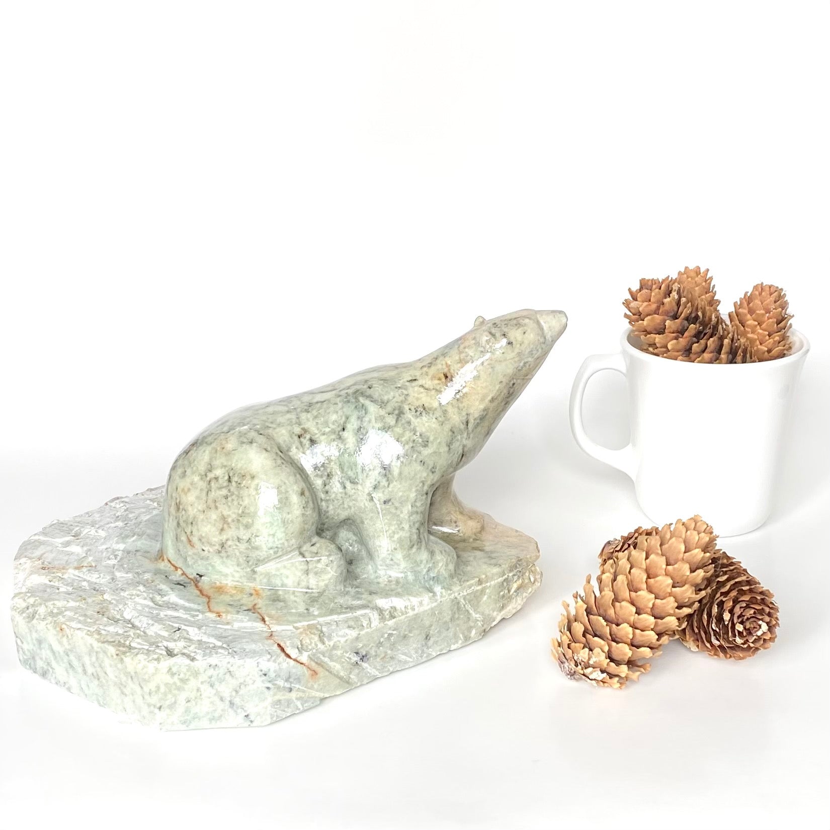 Polar Bear Soapstone Carving