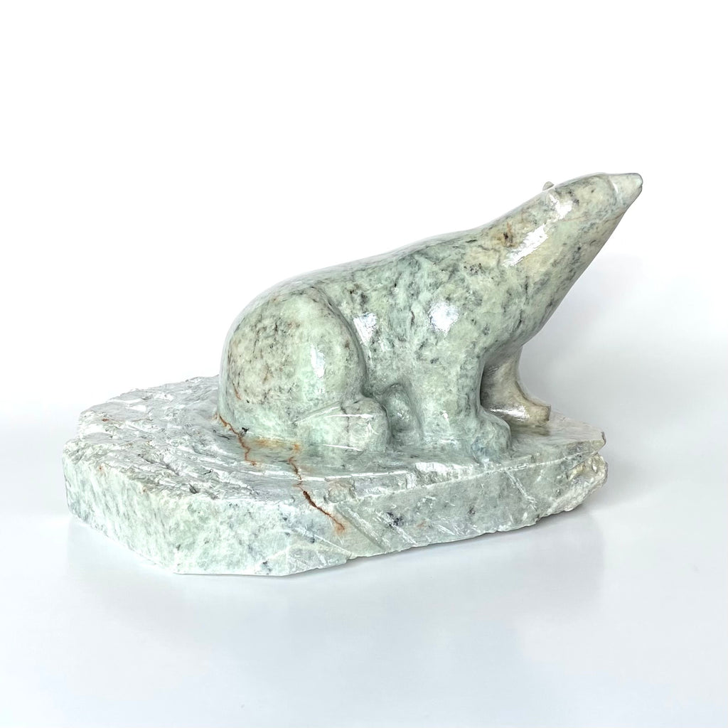 Polar Bear Soapstone Carving