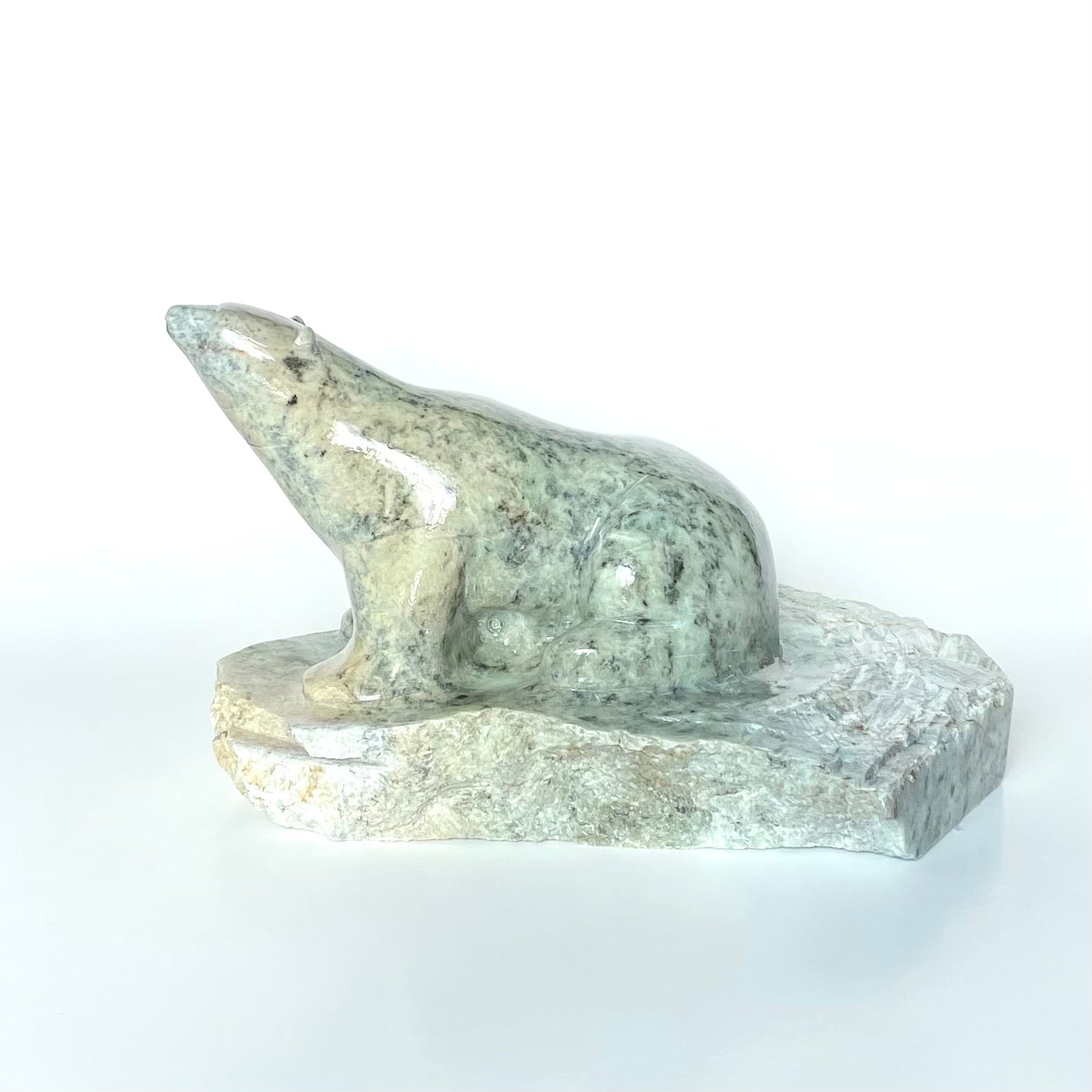 Polar Bear Soapstone Carving