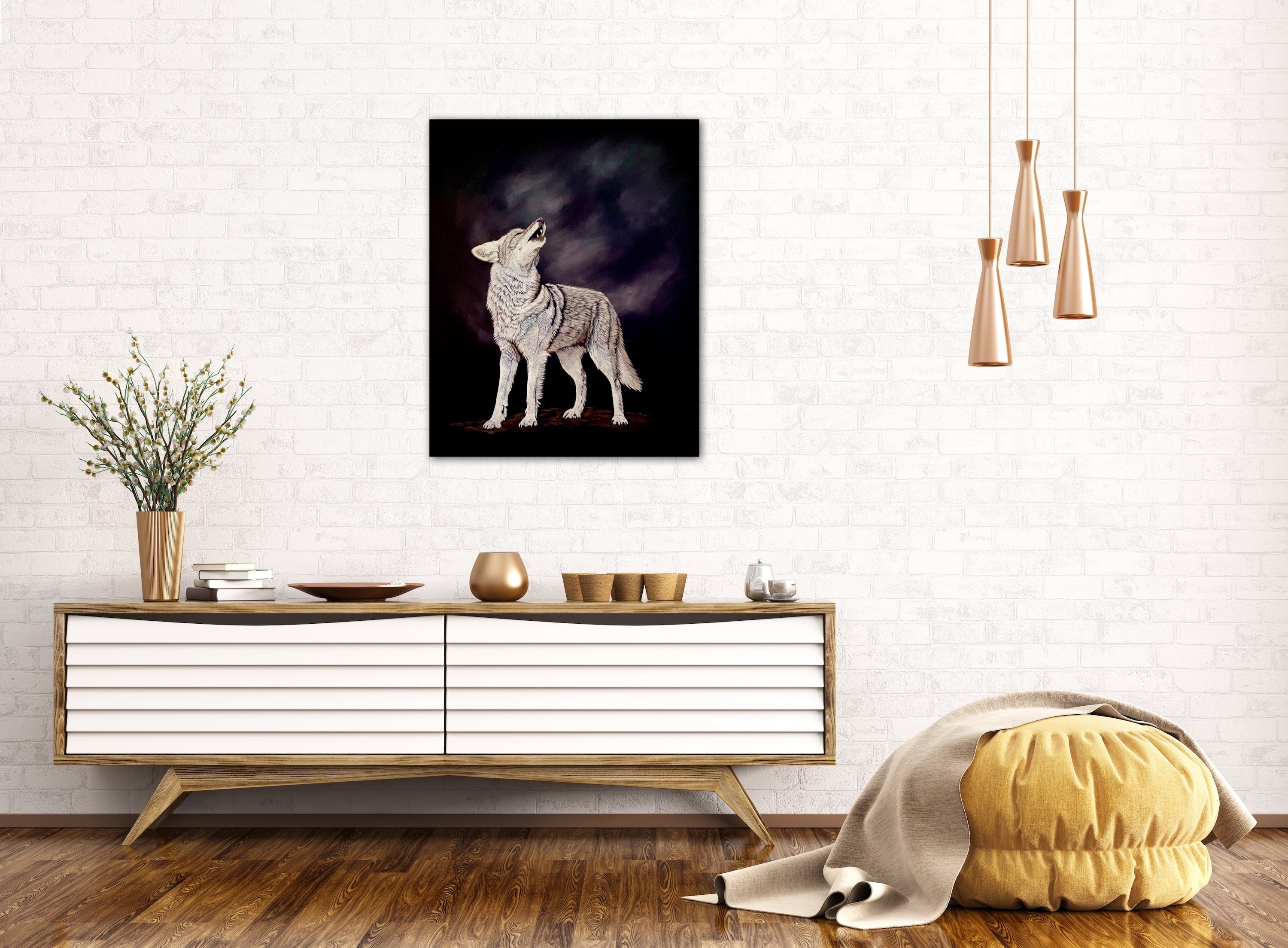 Call of the Wild - Coyote Painting