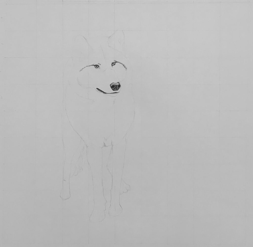 Shadow Companion Wolf Drawing